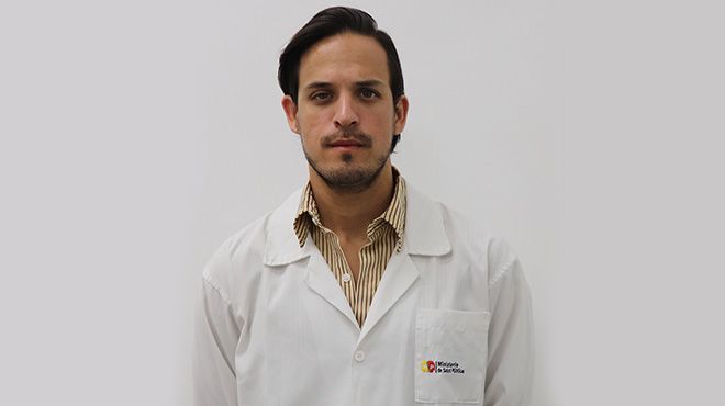 Rody Santacruz, coordinador de Control de Calidad del HGS.