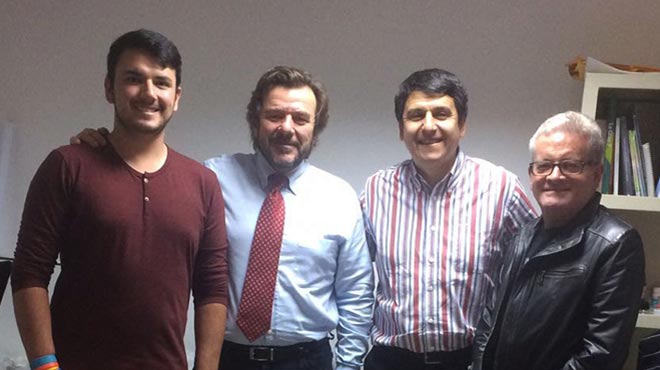 Mauro Bonilla, Adrin Llerena, Enrique Tern e Ivn Palacios, investigadores del estudio Iberofen.