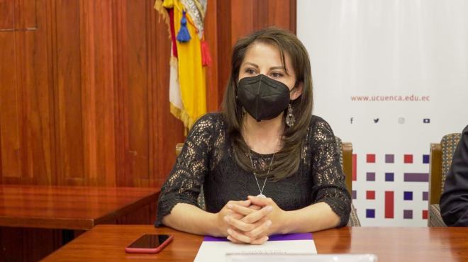 Adriana Orellana, investigadora de la Universidad de Cuenca.