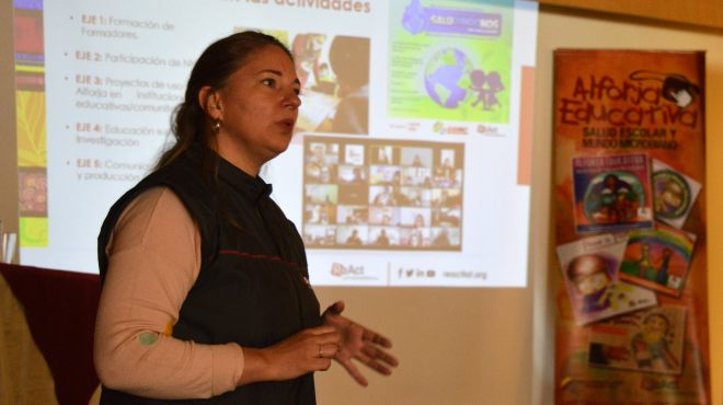 Silvina Alessio, coordinadora del Proyecto Alforja Educativa.