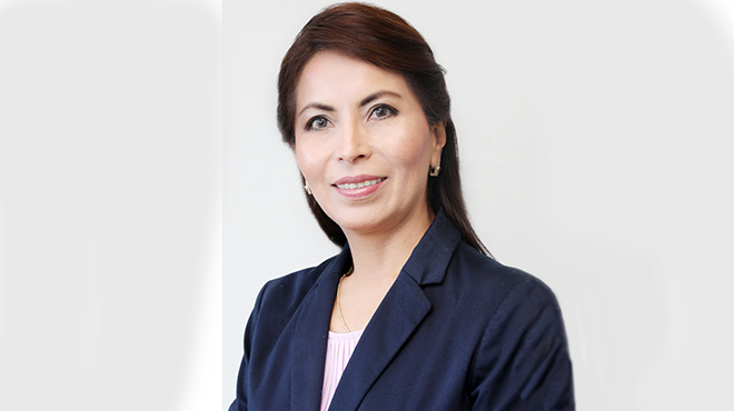 Ana Mara Vsquez, presidenta de la Sociedad Ecuatoriana de Glaucoma.
