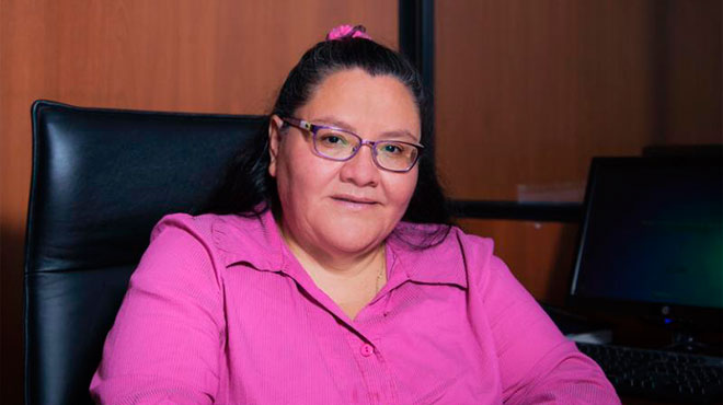 Ana Luca Ruano, presidenta de la Comisin Permanente de Exmenes del CACES.