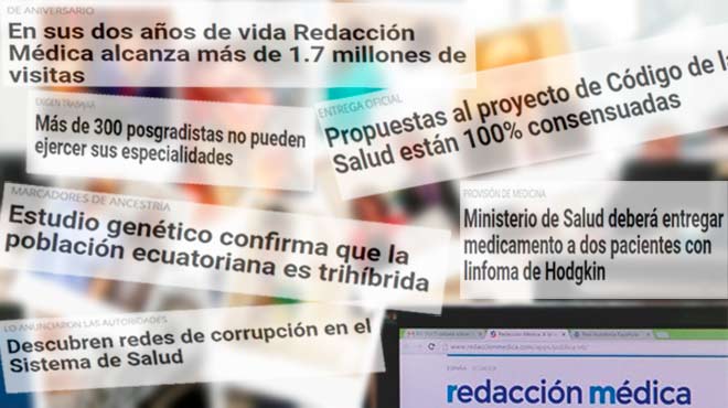 Redaccin Mdica informa a la profesin mdica ecuatoriana y otros colectivos sanitarios del pas.