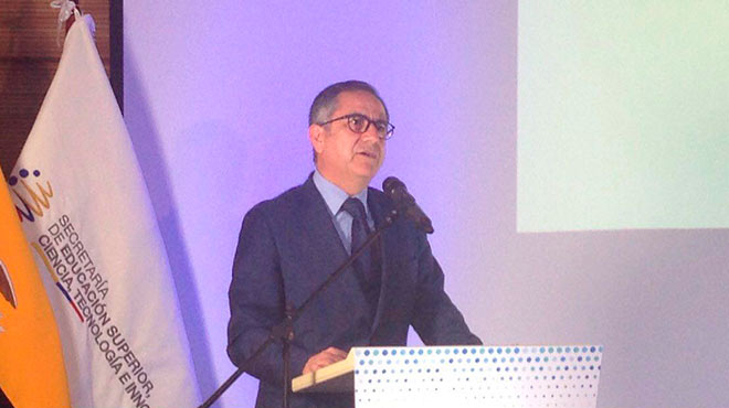 Augusto Barrera, secretario de Educacin Superior, Ciencia, Tecnologa e Innovacin.