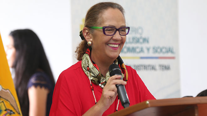 Berenice Cordero, ministra de Inclusin Econmica y Social.