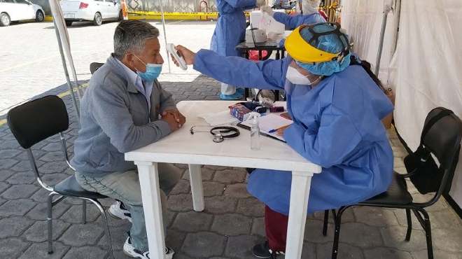 Los puntos fijos de triaje continan su labor ininterrumpidamente. 