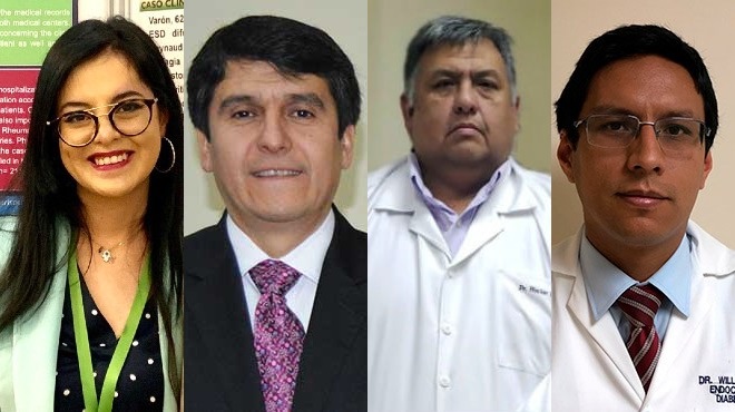 Gabriela Zambrano, Enrique Tern, Hctor Rosero y William Acosta. 