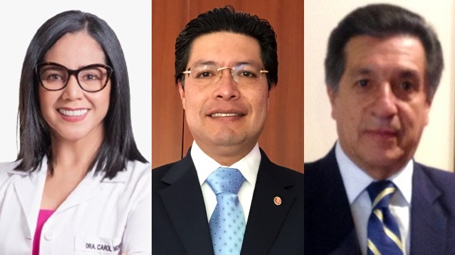 Carol Moreno, Luis Vela y Gustavo Neira, m�dicos especialistas. 