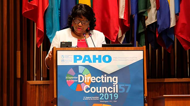 Carissa Etienne, directora de la OPS.