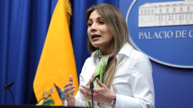 Carolina Jaramillo, portavoz gubernamental. 