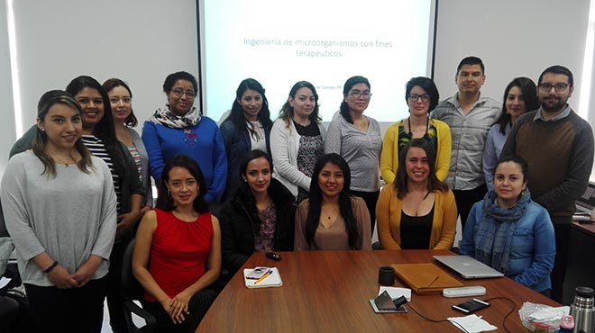 Participantes del taller de capacitacin para el estudio de la microbiota intestinal.