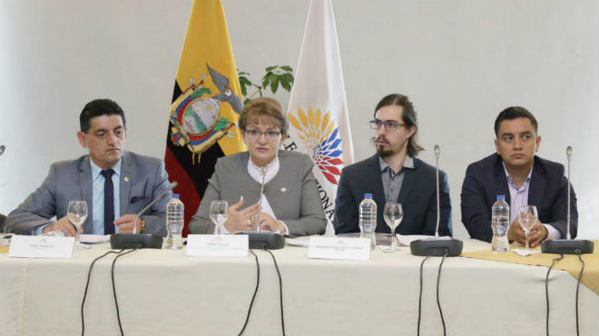 ngel Sinmaleza, Norma Vallejo, Nicols Reyes y Carlos Carvajal.