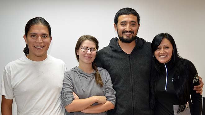 Gabriel Marmol, Marie Nogues, Luis Arroyo y Paulina Barrera, Colectivo Ananda.