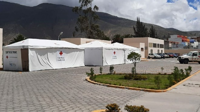 Personal tcnico de Cruz Roja ha realizado la instalacin y armado de la infraestructura.