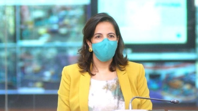 Mar�a Paula Romo, ministra de Gobierno.