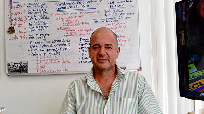 Daniel Wappenstein, presidente de la Sociedad Ecuatoriana de Fisioterapia.