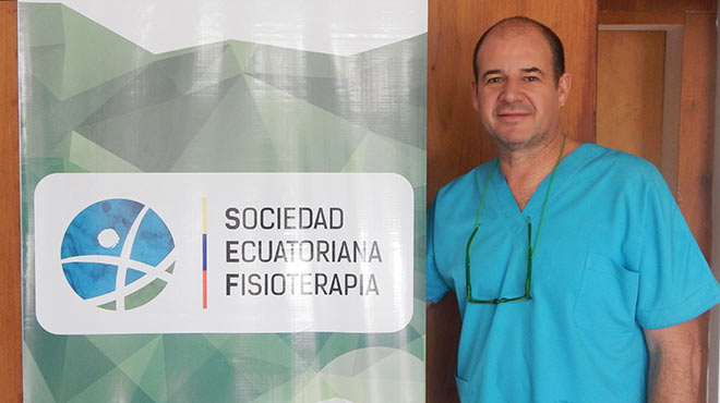 Daniel Wappenstein, presidente de la Sociedad Ecuatoriana de Fisioterapia