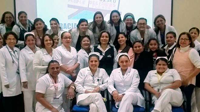 Personal de salud el Hospital de Ni�os Roberto Gilbert Elizalde.