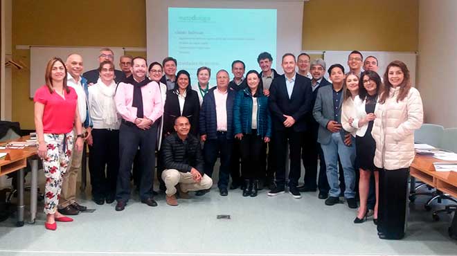 Profesionales colombianos que inician el programa Modelos de Atencin en la Enfermedad Cardiopulmonar Crnica de la Escuela Andaluza de Salud Pblica.