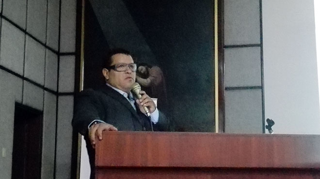 Edison Paredes, especialista en Salud Ocupacional del MSP.