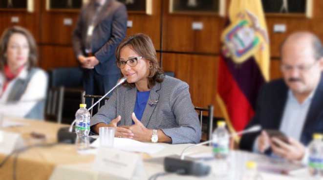 Elizabeth Cabezas, presidenta de la Asamblea Nacional.