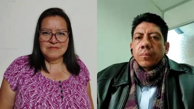 Doris Mart�nez y Andr�s Villacis, de la Fundaci�n de Ecuatoriana de Fibrosis Qu�stica.