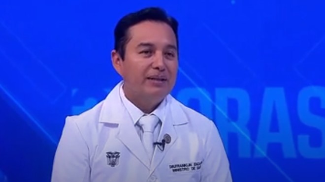 Franklin Encalada, ministro de Salud.