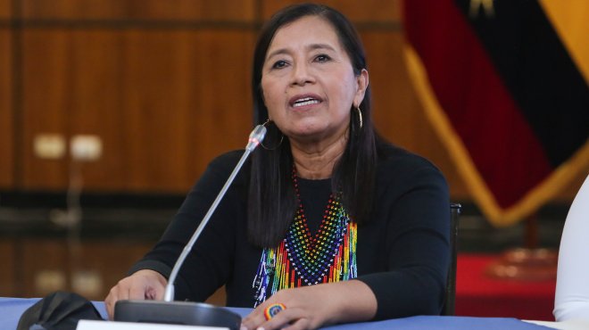 Guadalupe Llori Abarca, presidenta de la Asamblea.