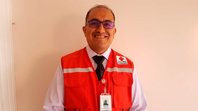 Henry Ochoa, coordinador de Equipos Nacionales de Intervencin y Atencin Pre Hospitalaria de la Cruz Roja.