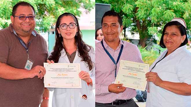 Algunos de los profesionales del Hospital Rodrguez Zambrano certificados por el INDOT.