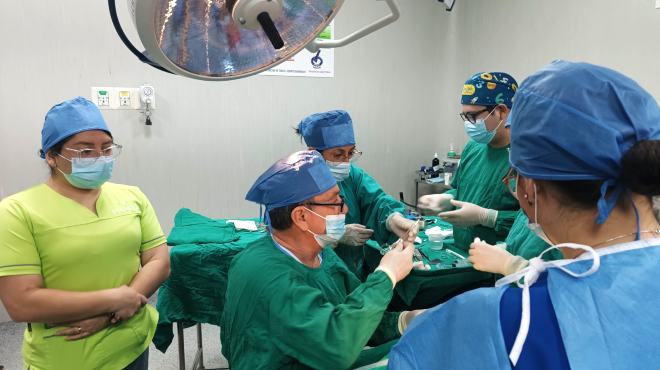 Profesionales del HVCM.