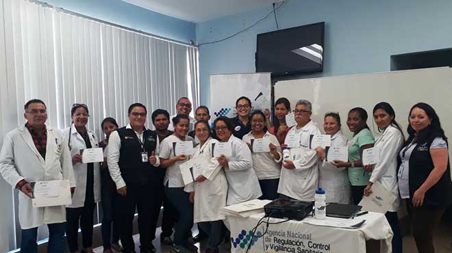 Profesionales de salud capacitados por ARCSA