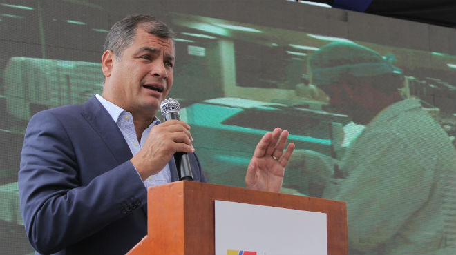 Rafael Correa, presidente de la Repblica del Ecuador