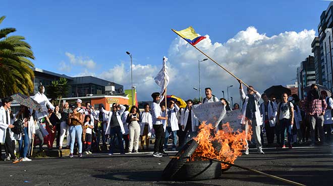 Paralizaron la circulacin vehicular por alrededor de dos horas.