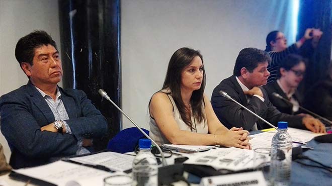 Jorge Yunda, Jackeline Calle y William Garzn