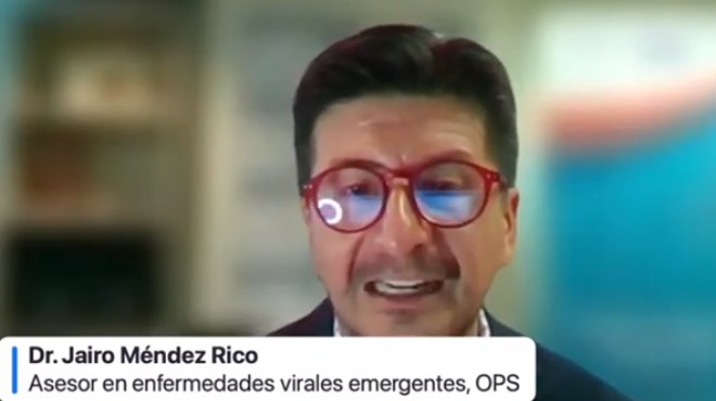 Jairo Mndez, asesor de enfermedades virales emergentes de la OPS.