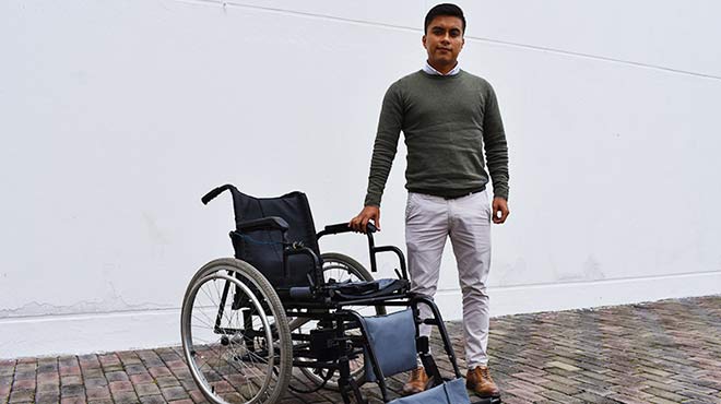 Javier Jcome, estudiante de la UTE.