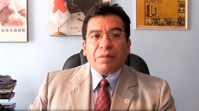Javier Sotomayor, rector del Instituto Tecnolgico Superior Cruz Roja Ecuatoriana