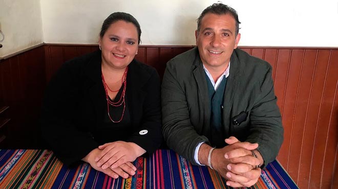 Johanna Montalvo y Emanuele Caroppo. 