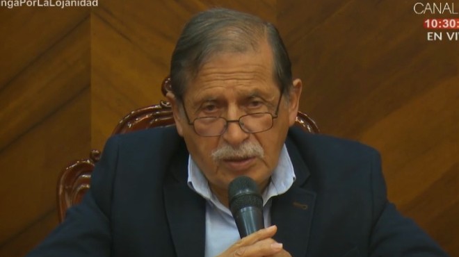 Jorge Bailn, alcalde de Loja.