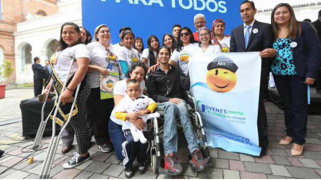 Pacientes de la Fundacin Jvenes contra el Cncer.