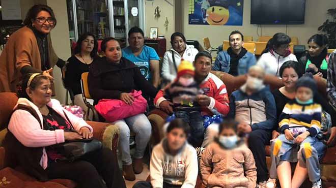 Pacientes de la Fundacin Jvenes Contra el Cncer del Ecuador