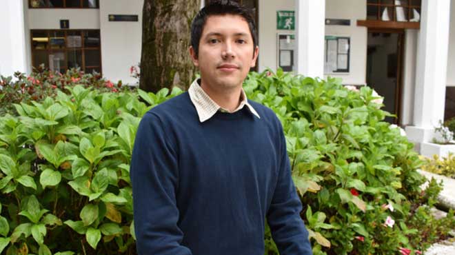 Juan Marcos Parise, estudiante de la carrera de Odontologa de la UTE.