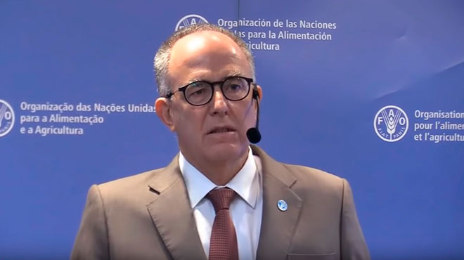 Julio Berdegu, representante regional de la FAO.