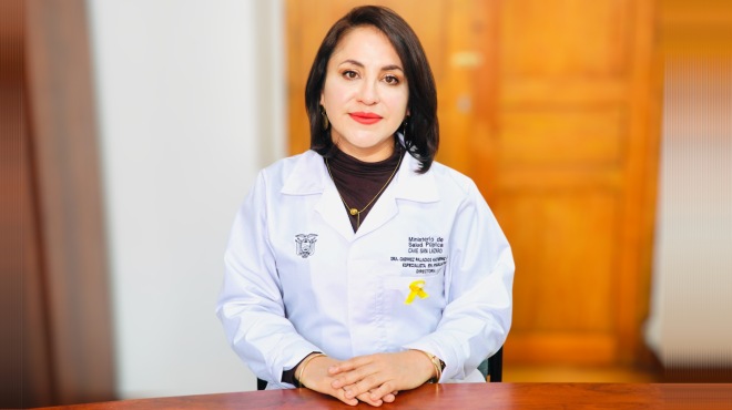 Katherine Ch�rrez, directora del Centro de Atenci�n Ambulatoria Especializado San L�zaro.