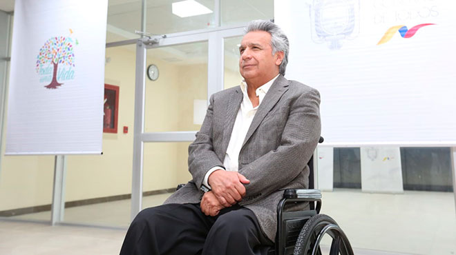 Lenn Moreno, presidente de la Repblica.