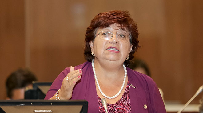 Liliana Durn, presidente de la Comisin de los Derechos de los Trabajadores.