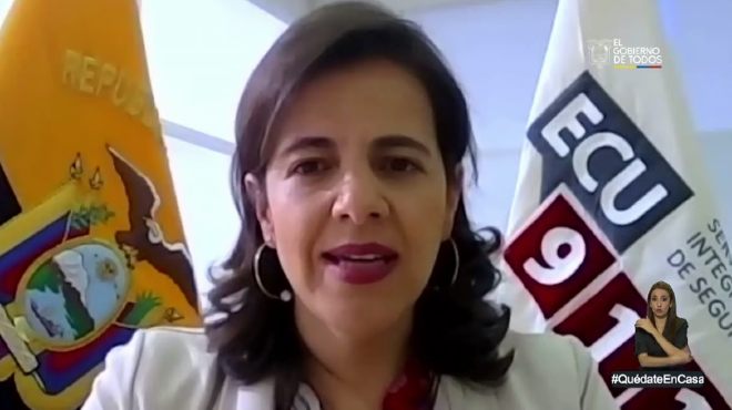 Mara Paula Romo, ministra de Gobierno.