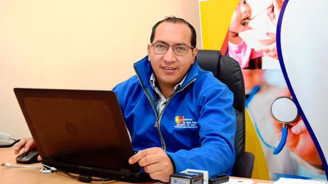 Marco Orellana, director del Distrito de Chordeleg y Gualaceo del MSP.