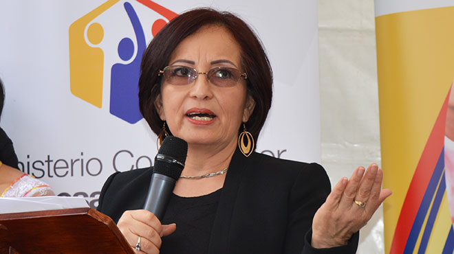 Margarita Guevara, ministra de Salud.
